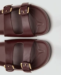 Mango Women's Buckle Flat Sandals