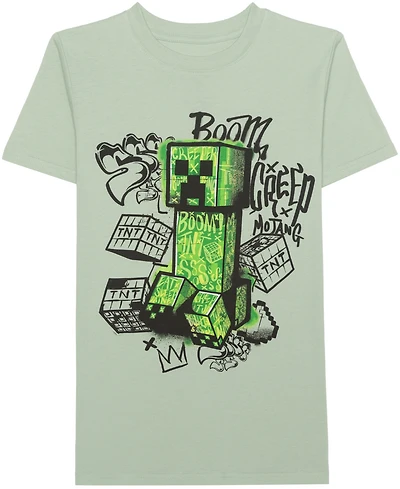 Minecraft Big Boys Metro Street Creep Short Sleeve T-Shirt
