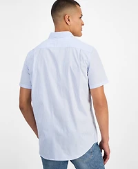 Michael Kors Men's Cotton Striped Classic-Fit Button Shirt