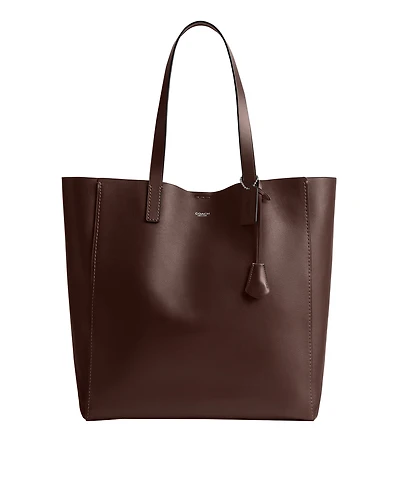 Natural Grain Leather Broadway Tote Bag