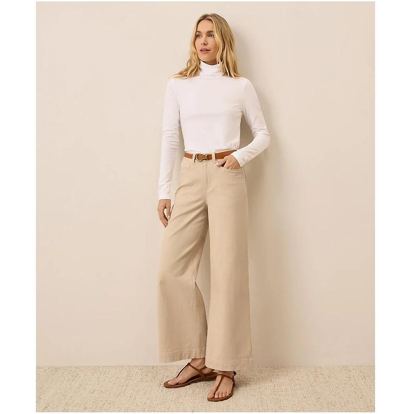 Pact Women's Luxe Stretch Jersey Slim Turtleneck