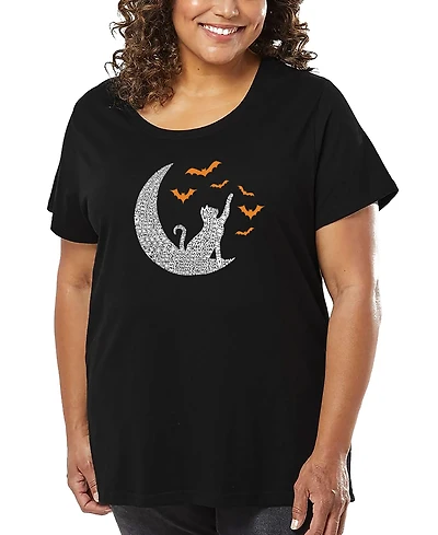 La Pop Art Plus Lunar Bats Word T-Shirt