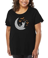 La Pop Art Plus Lunar Bats Word T-Shirt