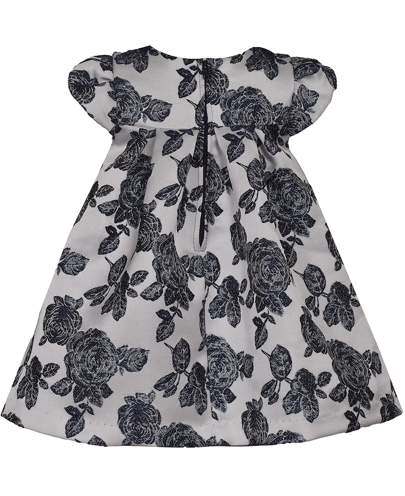 Bonnie Baby Girls Trapeze Oversized Bow Party Dress