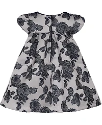 Bonnie Baby Girls Trapeze Oversized Bow Party Dress