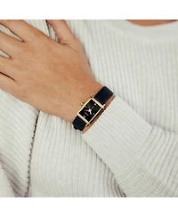 Vincero Womens Ava 2.0 Rectangular Quartz Watch with Full Grain Ecco Leather Strap