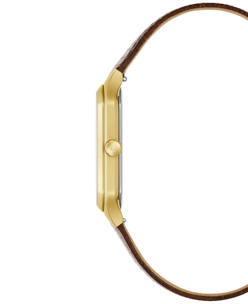 Bulova Men's Special Edition Tony Bennett Classic We are All Here Gold-Tone Strap Watch 32mm