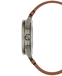 Bulova Men's Frank Lloyd Wright Usonian Automatic Brown Leather Strap Watch 39mm