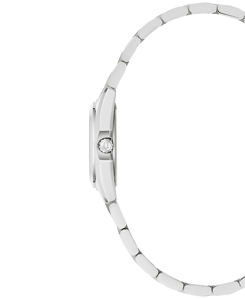 Bulova Women's Classic Surveyor Silver-Tone Bracelet Watch 22.7mm
