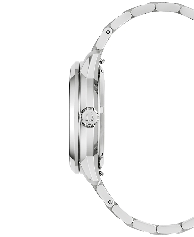 Bulova Men's Classic Sutton Automatic Silver-Tone Stainless Steel Bracelet Watch 40mm