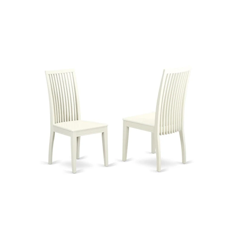 East West Furniture Dining Room Set Linen White