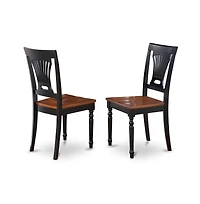 East West Furniture Dining Room Set Black & Cherry