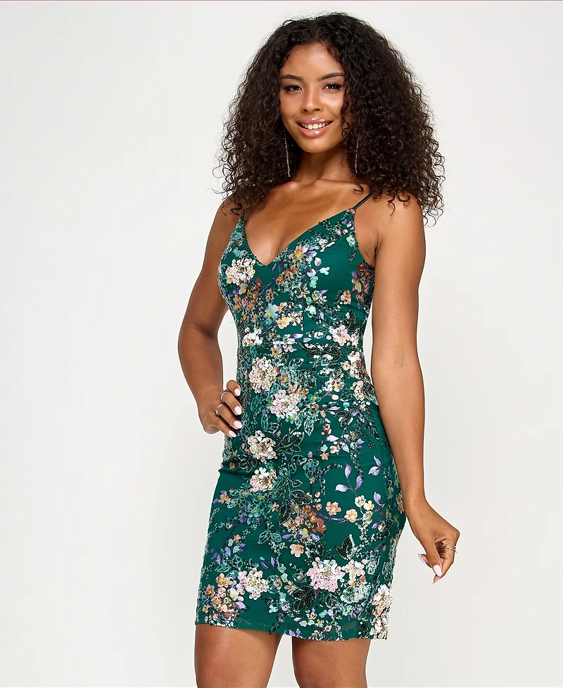 Katia Rae Juniors' Sleeveless Bodycon Dress