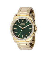Invicta Men's 49109 Speedway Quartz 3 Hand Green Dial Watch