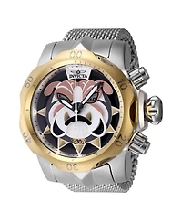 Invicta Men's 48170 Venom Quartz Multifunction Antique Silver, Rose Gold, Gunmetal, Grey, Gold Dial Watch