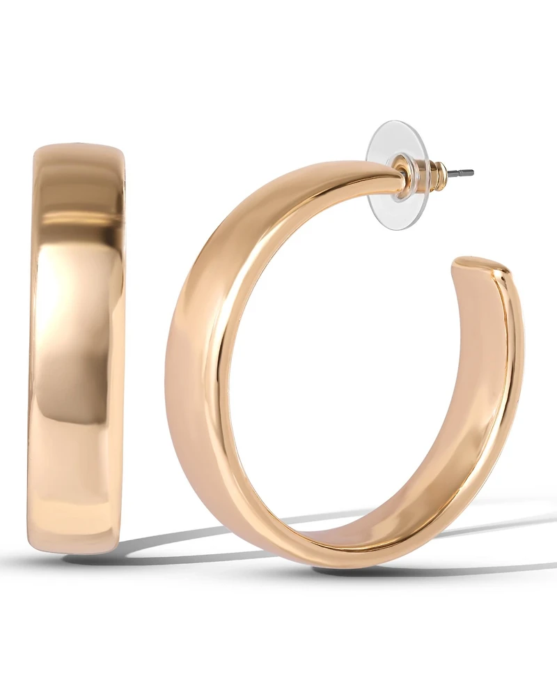 Jessica Simpson Textured Half Hoop Earrings