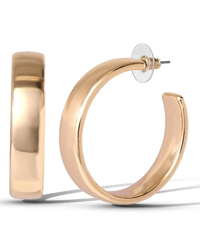 Jessica Simpson Textured Half Hoop Earrings