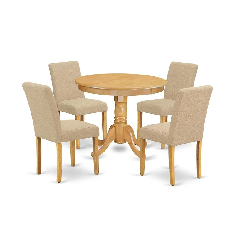 East West Furniture Dining Room Set Oak
