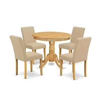 East West Furniture Dining Room Set Oak