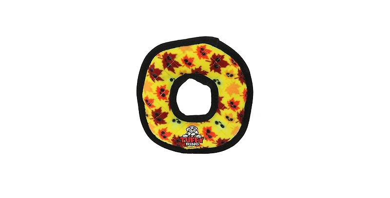 Tuffy Holiday Medium Ring Leaves, Dog Toy