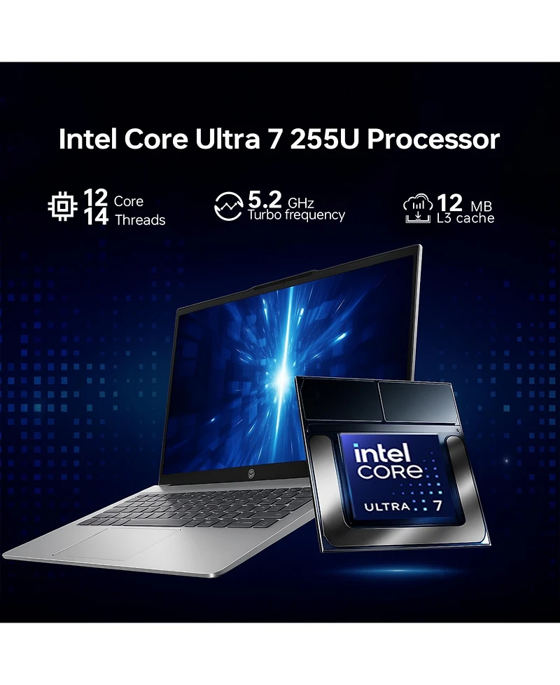Hp OmniBook 16" Premium Traditional Laptop Intel Core Ultra 7 255U 32GB Ram Intel Graphics 1TB Ssd Storage Windows 11 Home Fhd+ 60Hz - Silver