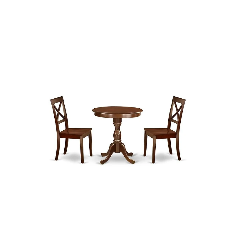 East West Furniture 3-Pc Modern Dining Set