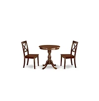 East West Furniture 3-Pc Modern Dining Set