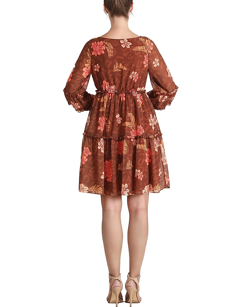 kimi + kai Women's Annie Chiffon Maternity Dress