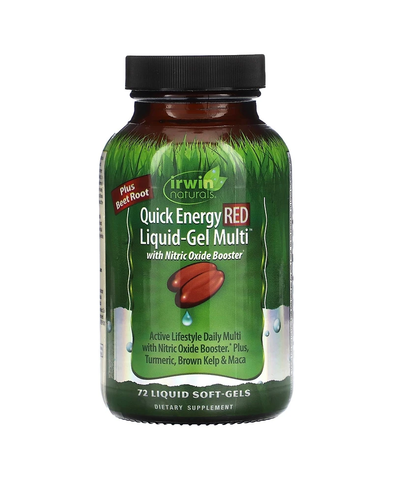 Irwin Naturals Quick Energy Red Liquid-Gel Multi