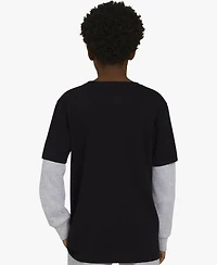 Champion Big Boys Layered-Look Graphic T-Shirt