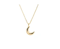 Little Sky Stone 14K Gold Plated Crescent Moon Charm Necklace