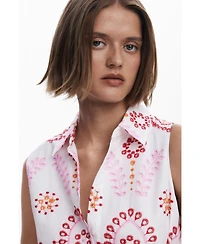 Desigual Women's Printed midi dress with bow