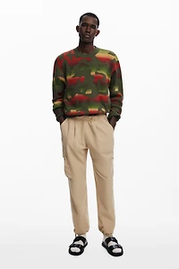 Desigual Men's Striped animal sweater