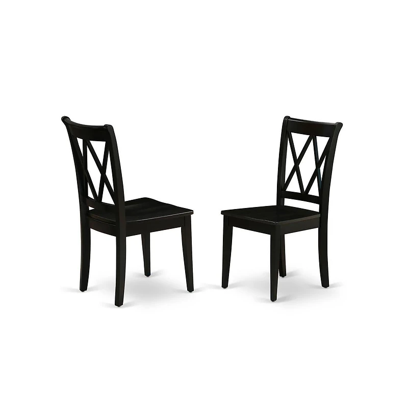 East West Furniture Dining Room Set Black