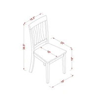 East West Furniture Dining Room Set Buttermilk & Cherry