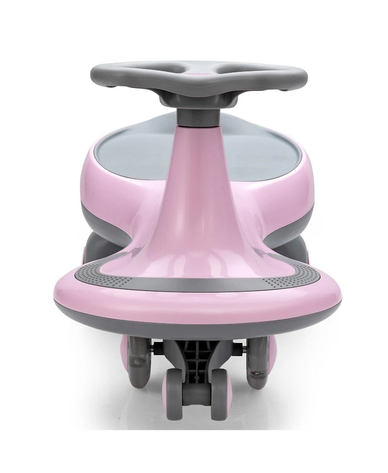 Akiudex Kid's Wiggle Ride-On Car with Flashing Pu Wheels