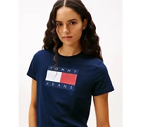 Tommy Jeans Women's Flag Logo T-Shirt