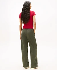 Tommy Jeans Women's Badge Logo Ribbed T-Shirt