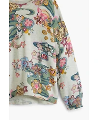 Desigual Girls's Patterned figures sweater