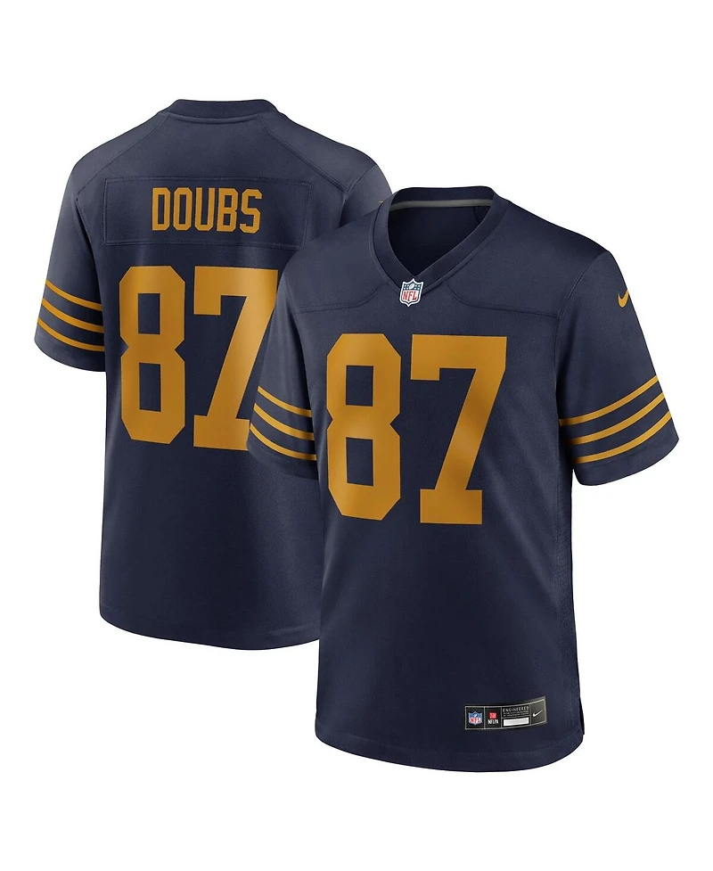 Nike Men's Romeo Doubs Navy Green Bay Packers The 1923 Classic Game Jersey