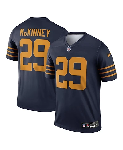 Nike Men's Xavier McKinney Navy Green Bay Packers The 1923 Classic Legend Player Dri-fit Jersey