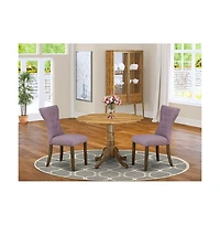 East West Furniture Dining Room Set Natural