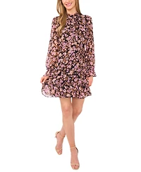CeCe Women's Long Sleeve Mini Dress