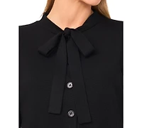 CeCe Women's Tie Neck Cardigan Sweater