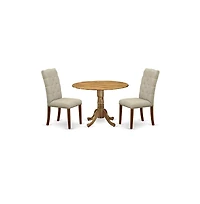 East West Furniture Dining Room Set Natural