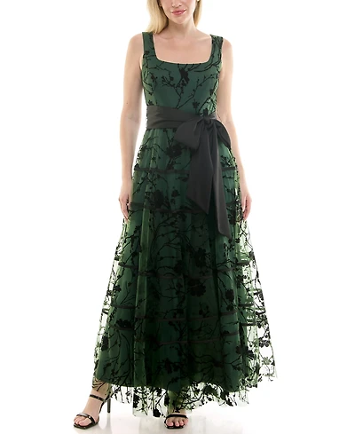 Taylor Women's Scoop Neck A-Line Dress