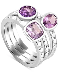 Multi-Gemstone (1-5/8 ct. t.w.) Ring Sterling Silver