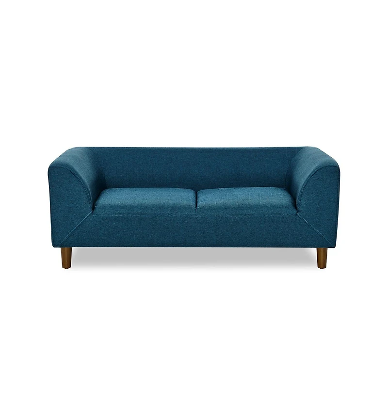 Aostirmotor Blue Pet Sofa with Backrest and Armrests Suitable for Small and Medium dogs