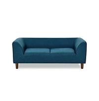 Aostirmotor Blue Pet Sofa with Backrest and Armrests Suitable for Small and Medium dogs