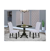 East West Furniture Dining Room Set Black